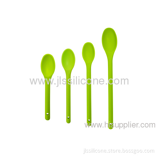 Silicone Soft Soup Spoon In Green Color